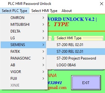 siemens s7200 plc password unlock