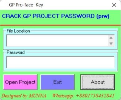 proface hmi password unlock 