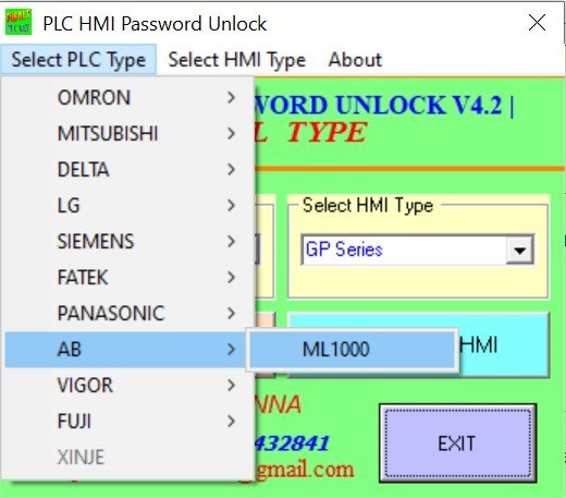 Allen Bradley Micrologix PLC password unlocker free download